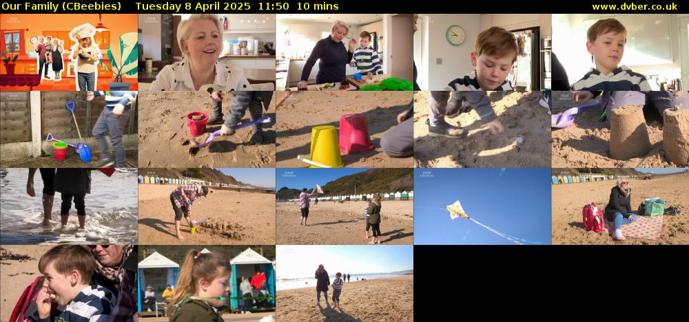 Our Family (CBeebies) Tuesday 8 April 2025 11:50 - 12:00