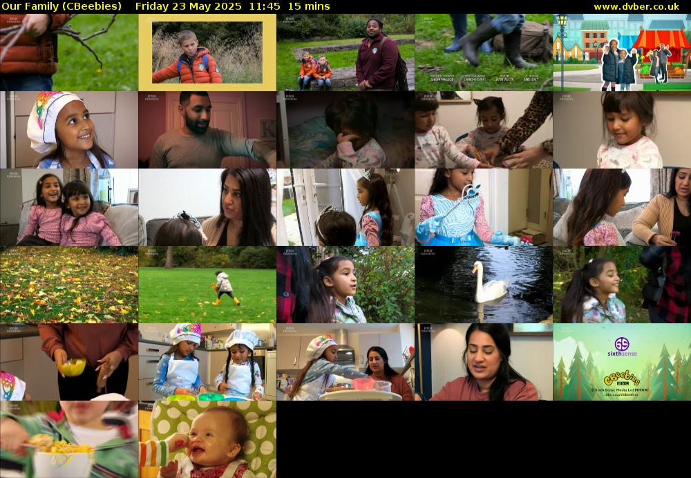 Our Family (CBeebies) Friday 23 May 2025 11:45 - 12:00
