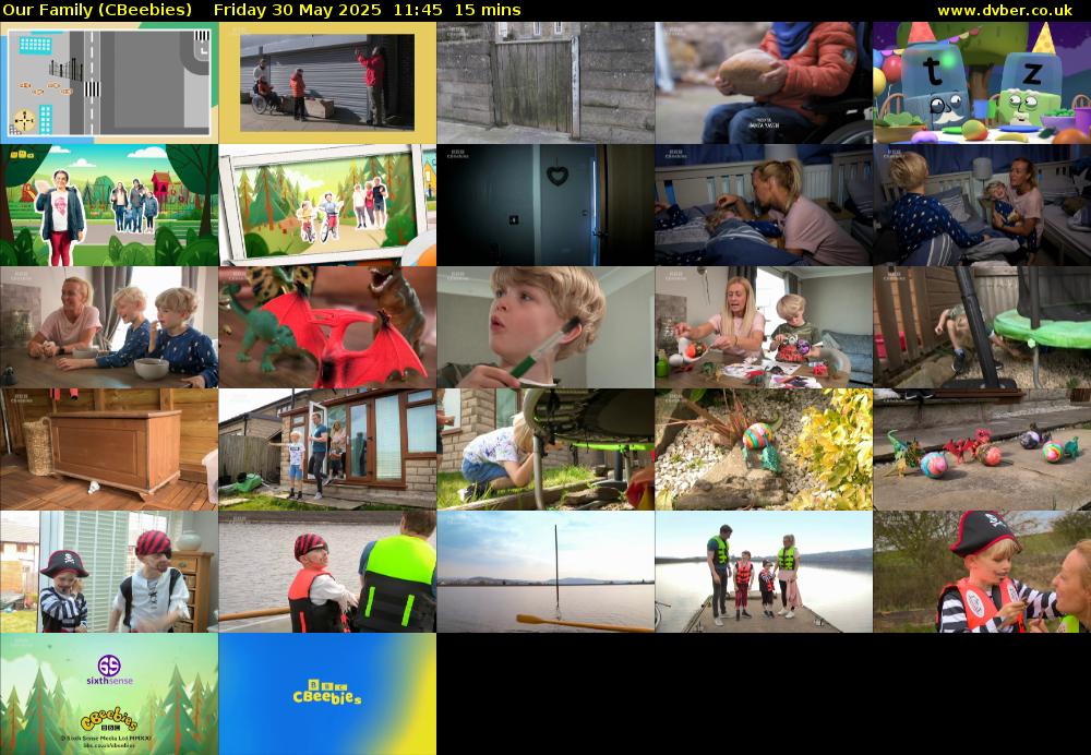Our Family (CBeebies) Friday 30 May 2025 11:45 - 12:00