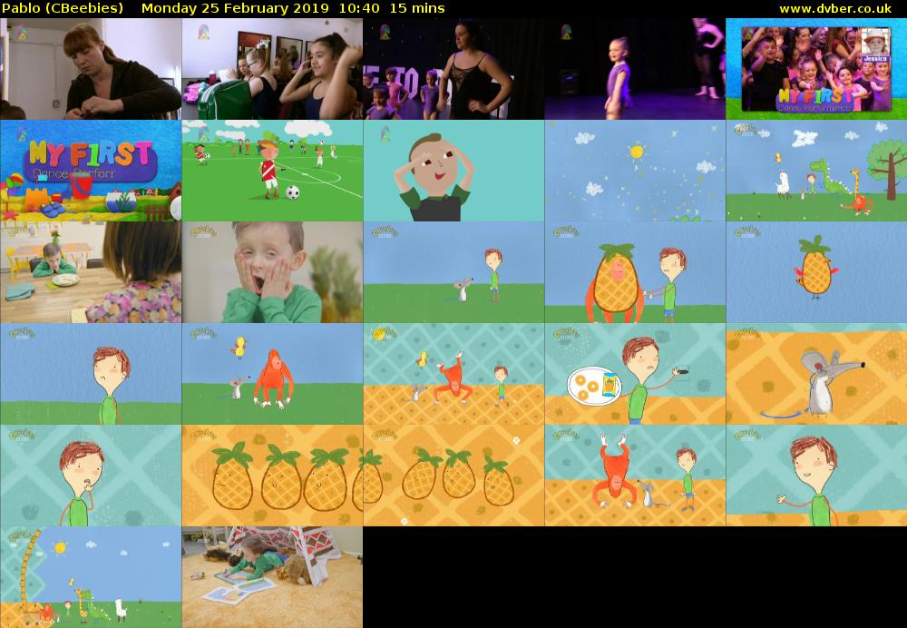 Pablo (CBeebies) Monday 25 February 2019 10:40 - 10:55