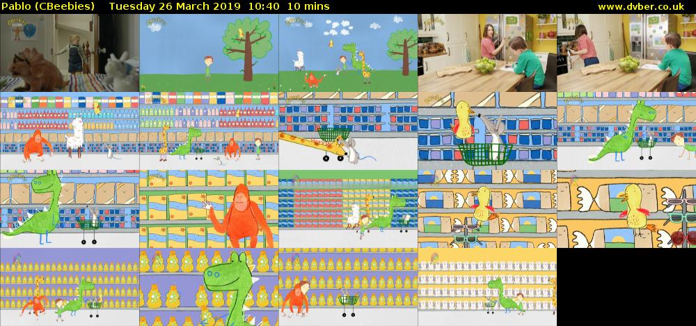 Pablo (CBeebies) Tuesday 26 March 2019 10:40 - 10:50