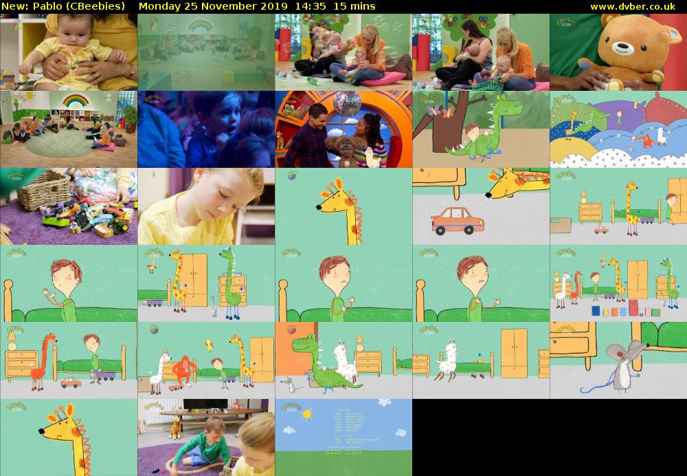 Pablo (CBeebies) Monday 25 November 2019 14:35 - 14:50