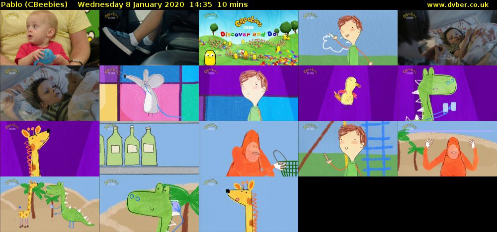Pablo (CBeebies) Wednesday 8 January 2020 14:35 - 14:45