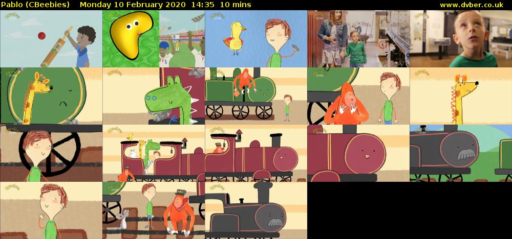 Pablo (CBeebies) Monday 10 February 2020 14:35 - 14:45