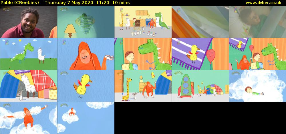 Pablo (CBeebies) Thursday 7 May 2020 11:20 - 11:30
