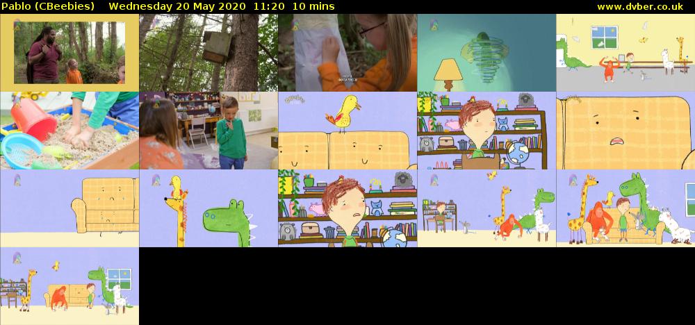 Pablo (CBeebies) Wednesday 20 May 2020 11:20 - 11:30