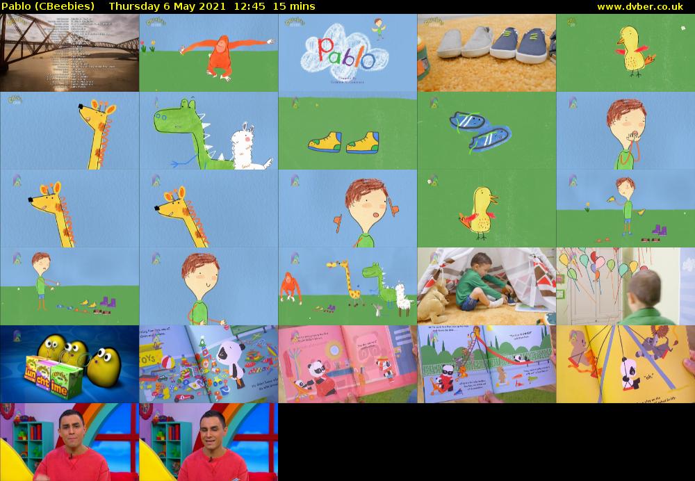 Pablo (CBeebies) Thursday 6 May 2021 12:45 - 13:00