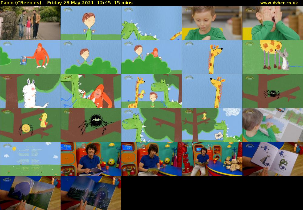 Pablo (CBeebies) Friday 28 May 2021 12:45 - 13:00