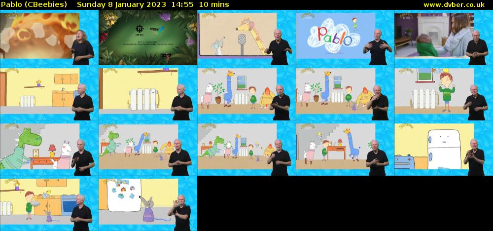Pablo (CBeebies) Sunday 8 January 2023 14:55 - 15:05