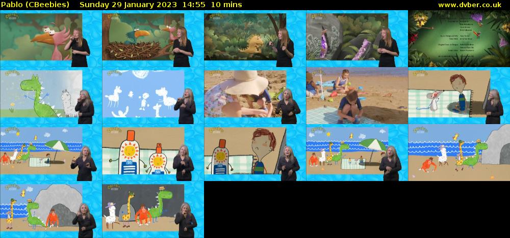 Pablo (CBeebies) Sunday 29 January 2023 14:55 - 15:05