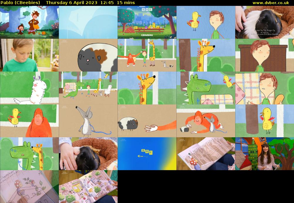 Pablo (CBeebies) Thursday 6 April 2023 12:45 - 13:00