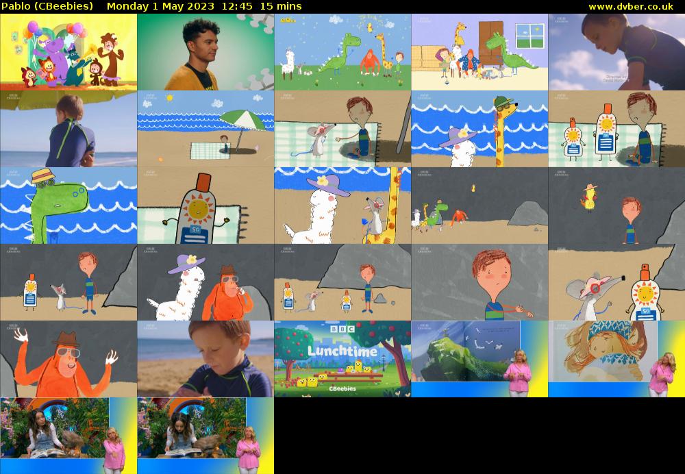 Pablo (CBeebies) Monday 1 May 2023 12:45 - 13:00