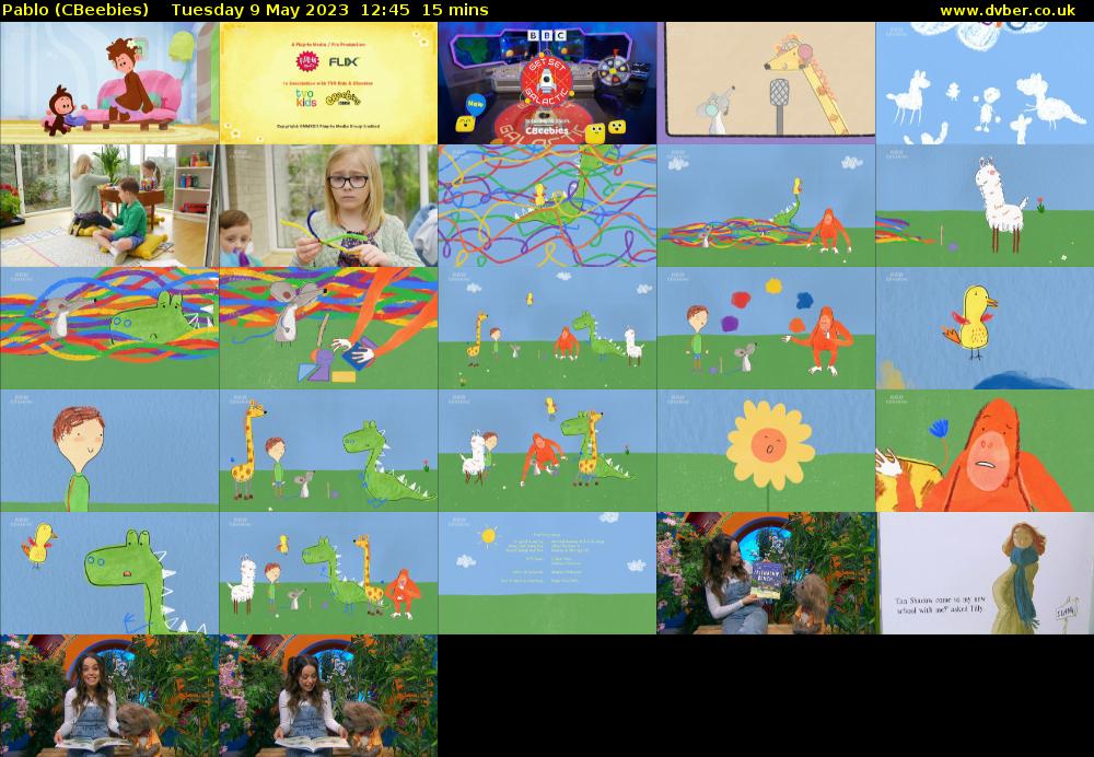 Pablo (CBeebies) Tuesday 9 May 2023 12:45 - 13:00