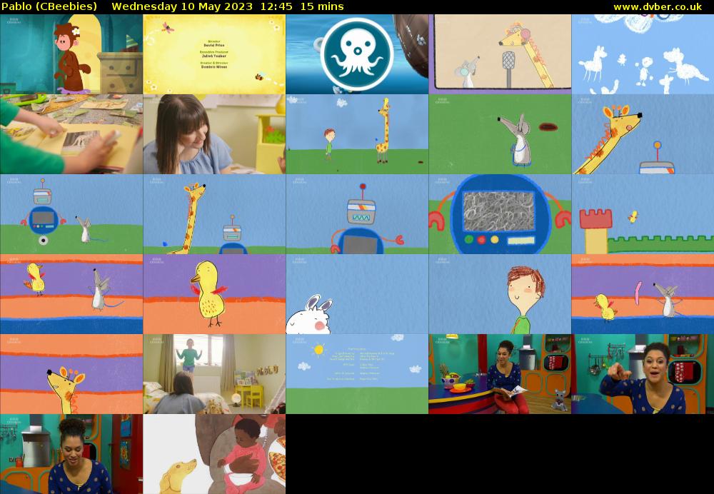 Pablo (CBeebies) Wednesday 10 May 2023 12:45 - 13:00