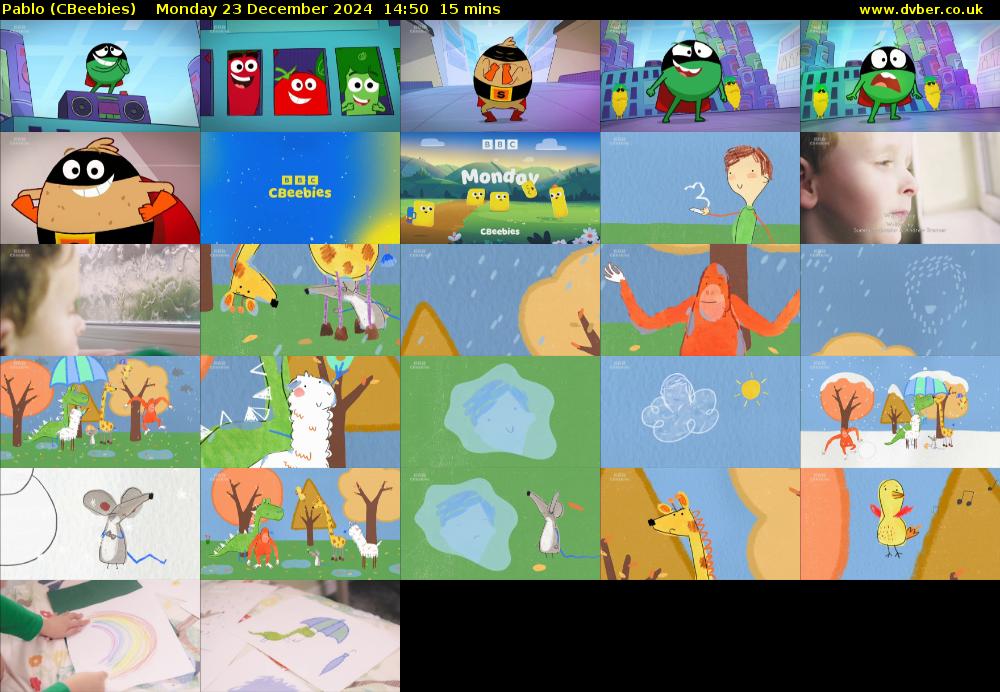 Pablo (CBeebies) Monday 23 December 2024 14:50 - 15:05