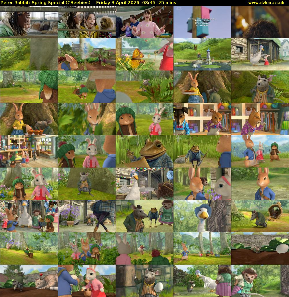 Peter Rabbit: Spring Special (CBeebies) Friday 3 April 2026 08:45 - 09:10