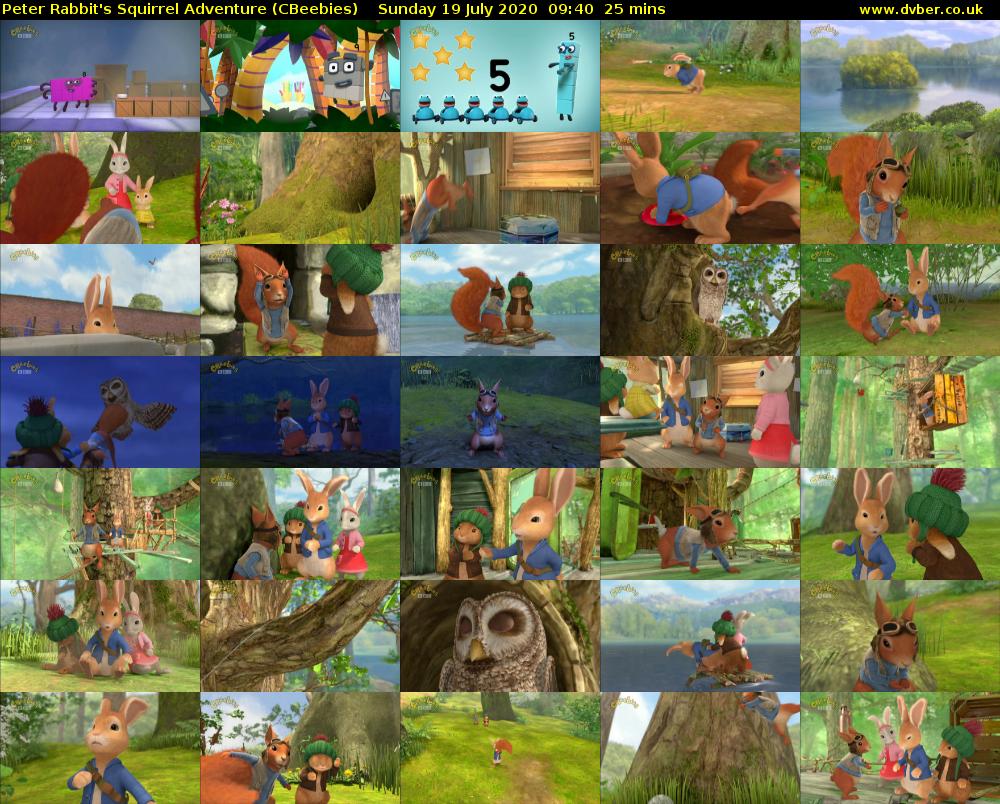Peter Rabbit's Squirrel Adventure (CBeebies) Sunday 19 July 2020 09:40 - 10:05