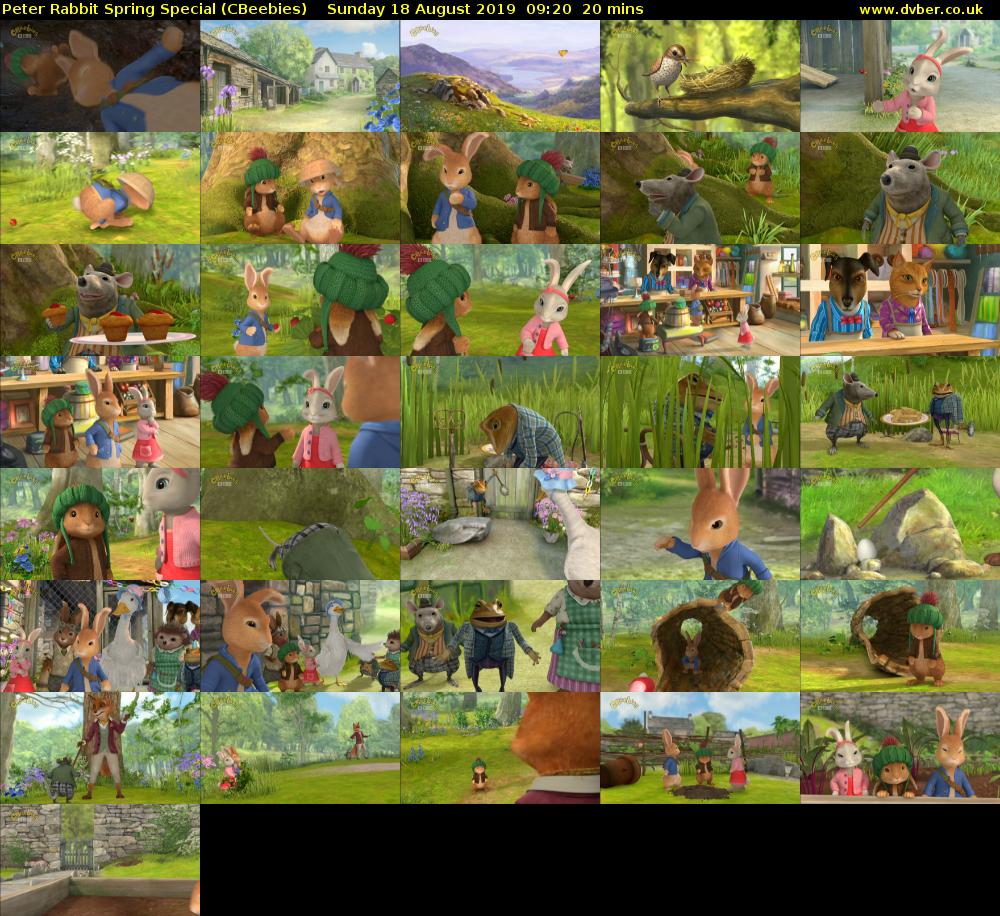 Peter Rabbit Spring Special (CBeebies) Sunday 18 August 2019 09:20 - 09:40