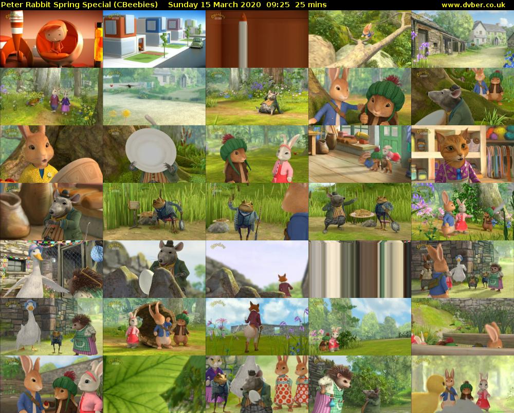 Peter Rabbit Spring Special (CBeebies) Sunday 15 March 2020 09:25 - 09:50