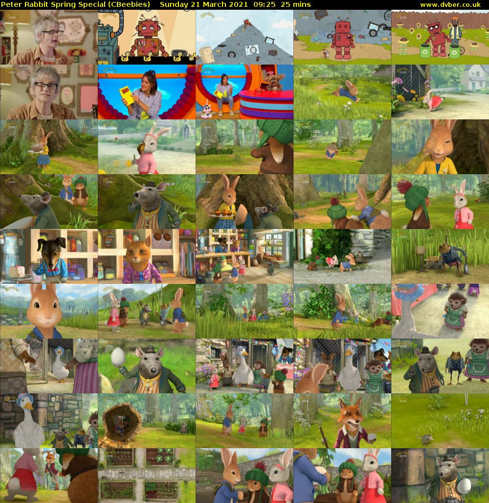 Peter Rabbit Spring Special (CBeebies) Sunday 21 March 2021 09:25 - 09:50