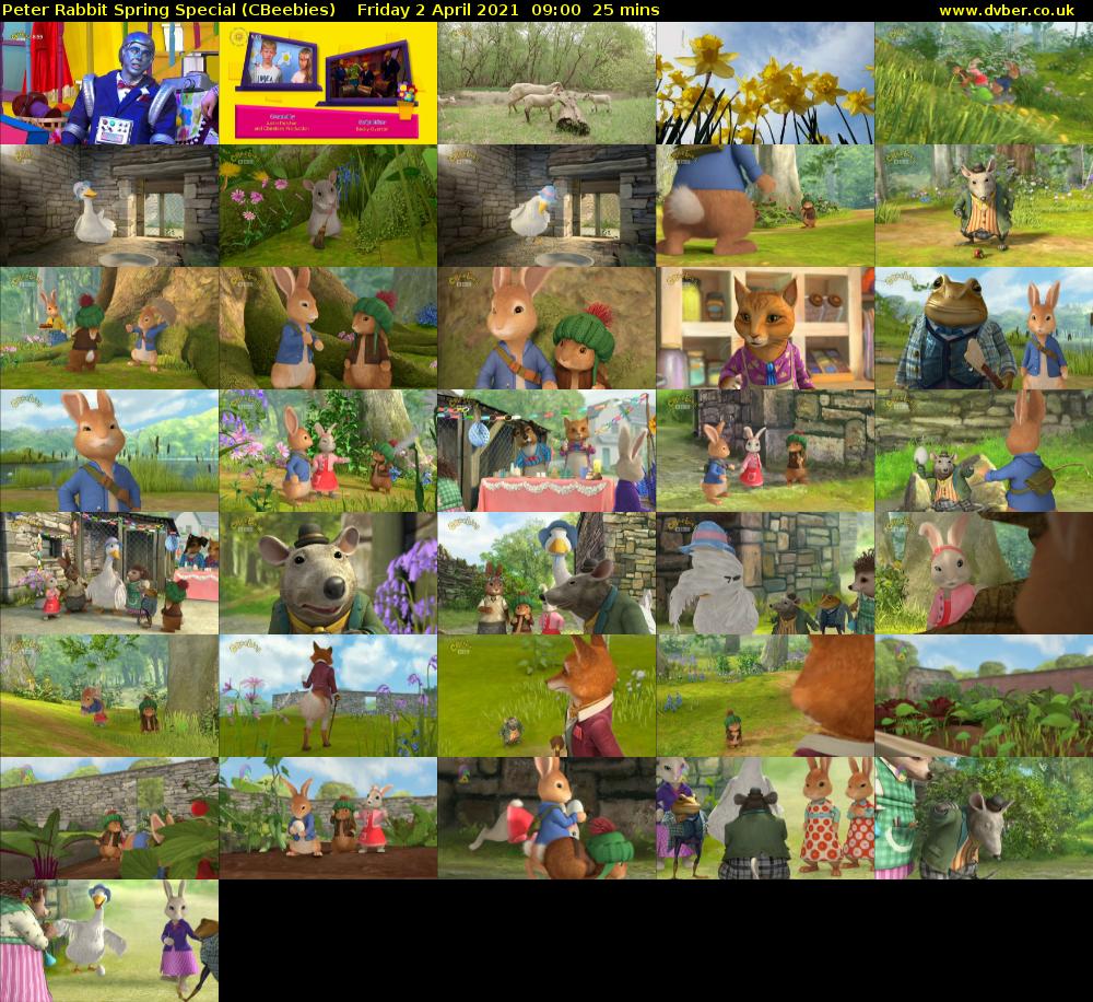 Peter Rabbit Spring Special (CBeebies) Friday 2 April 2021 09:00 - 09:25