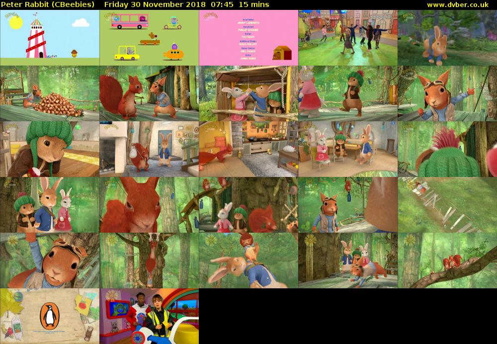 Peter Rabbit (CBeebies) Friday 30 November 2018 07:45 - 08:00