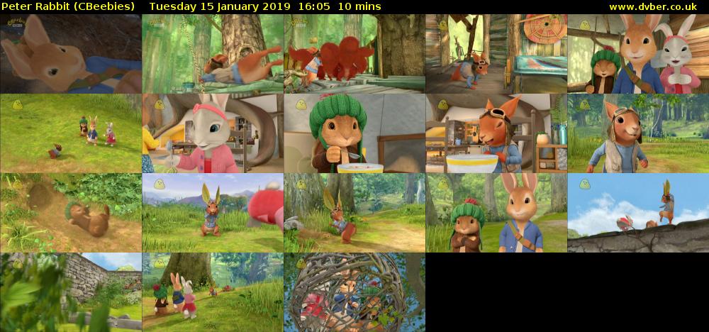 Peter Rabbit (CBeebies) Tuesday 15 January 2019 16:05 - 16:15