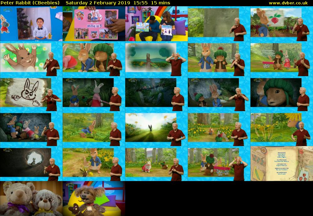 Peter Rabbit (CBeebies) Saturday 2 February 2019 15:55 - 16:10