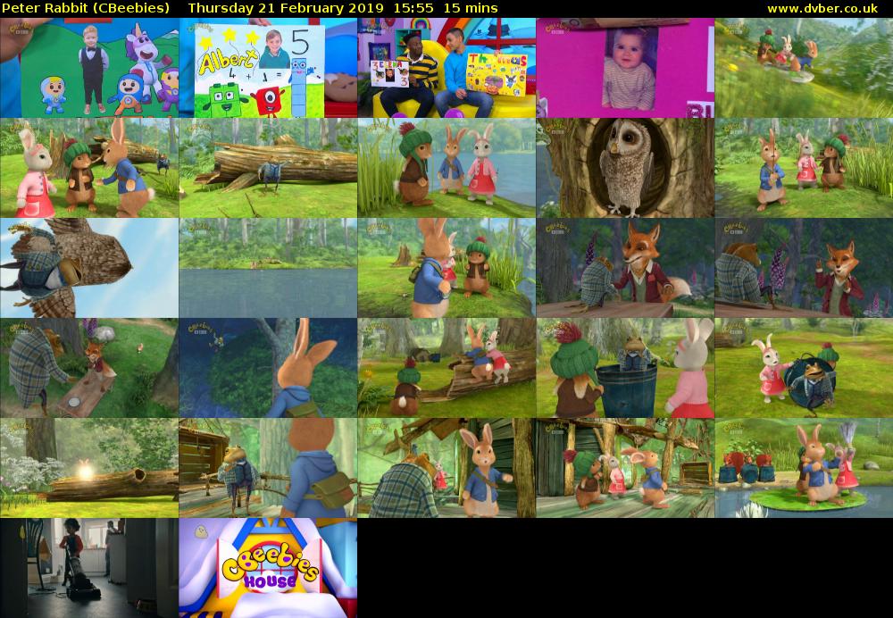 Peter Rabbit (CBeebies) Thursday 21 February 2019 15:55 - 16:10