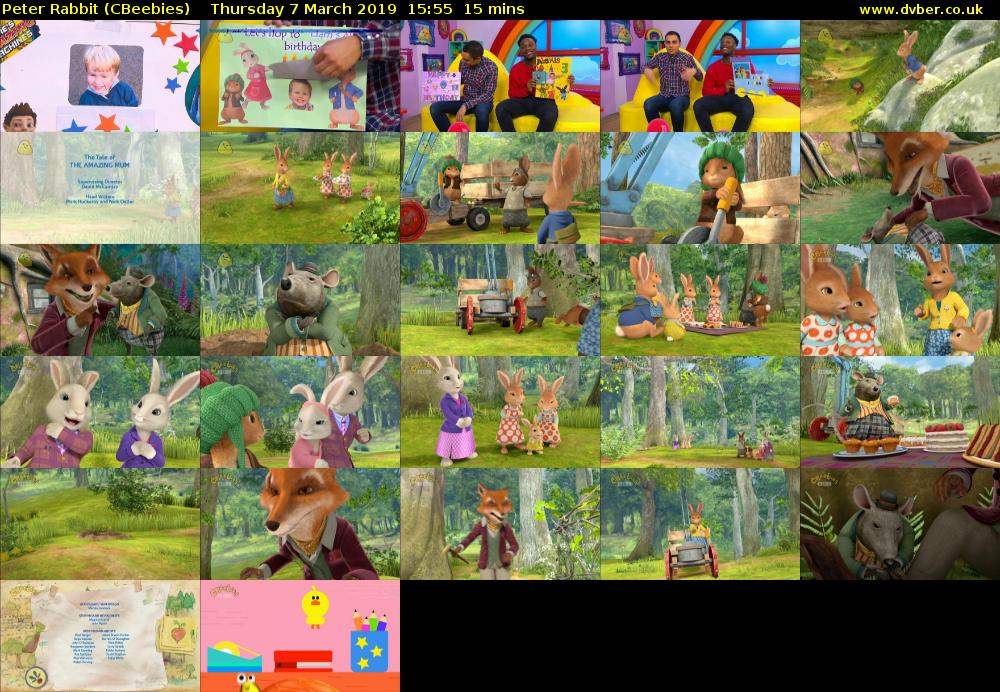 Peter Rabbit (CBeebies) Thursday 7 March 2019 15:55 - 16:10