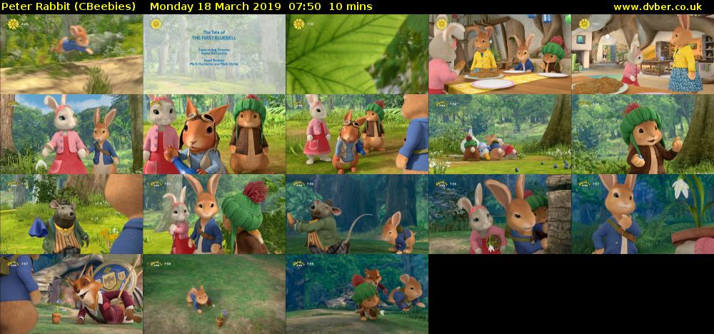 Peter Rabbit (CBeebies) Monday 18 March 2019 07:50 - 08:00