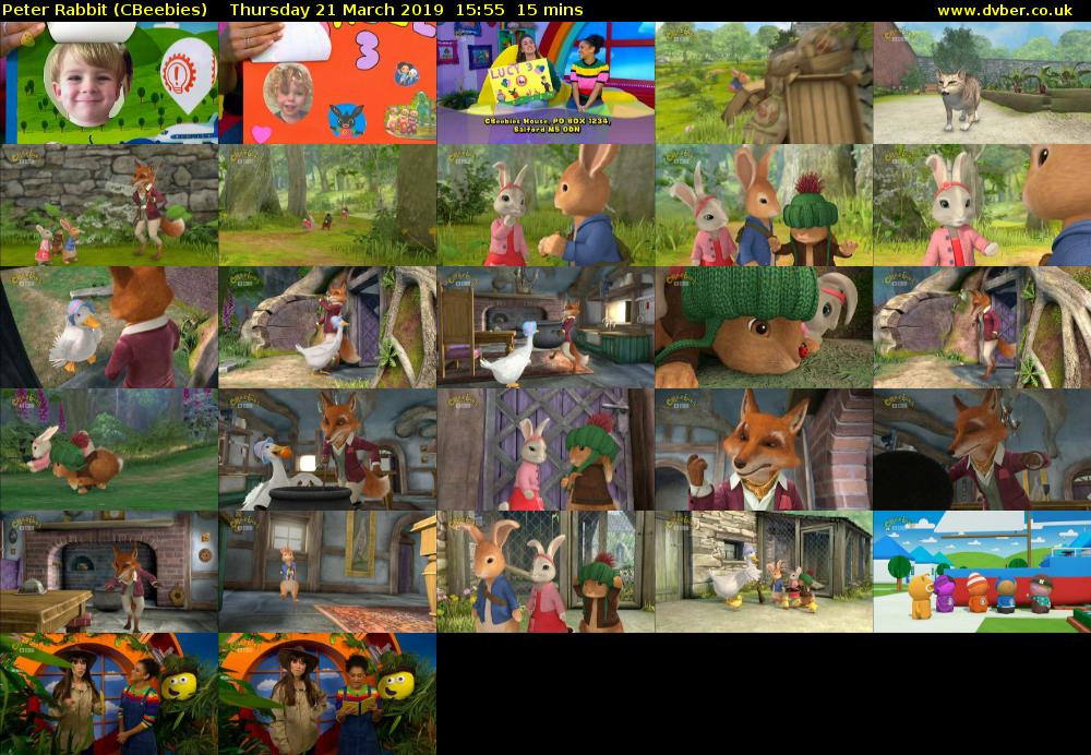 Peter Rabbit (CBeebies) Thursday 21 March 2019 15:55 - 16:10