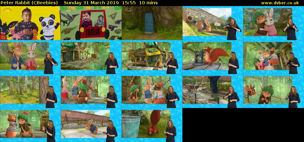Peter Rabbit (CBeebies) Sunday 31 March 2019 15:55 - 16:05