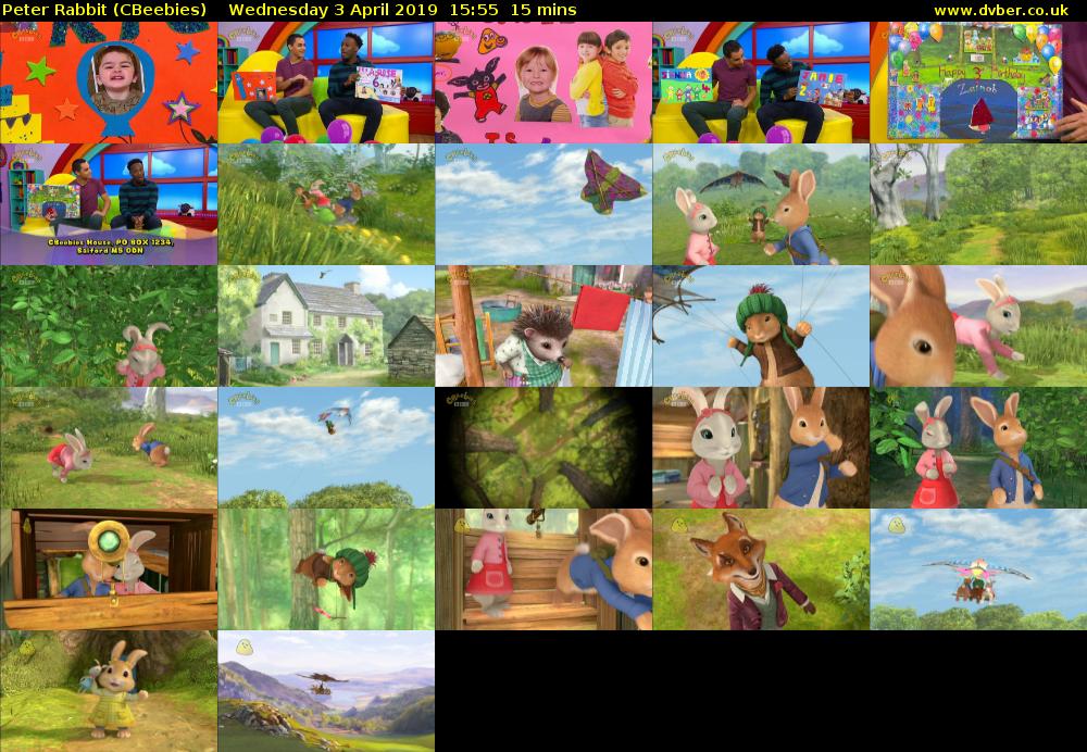 Peter Rabbit (CBeebies) Wednesday 3 April 2019 15:55 - 16:10