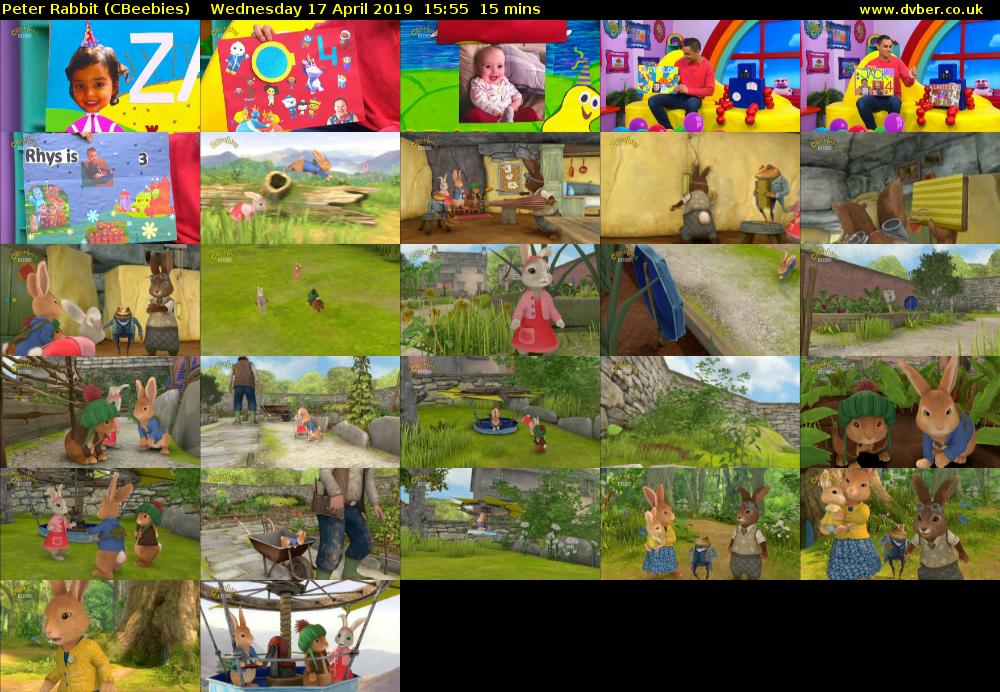 Peter Rabbit (CBeebies) Wednesday 17 April 2019 15:55 - 16:10