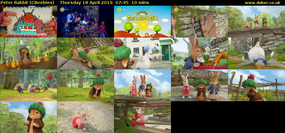 Peter Rabbit (CBeebies) Thursday 18 April 2019 07:45 - 07:55
