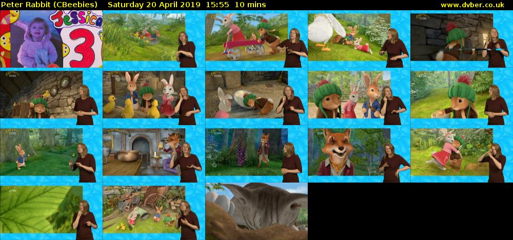 Peter Rabbit (CBeebies) Saturday 20 April 2019 15:55 - 16:05
