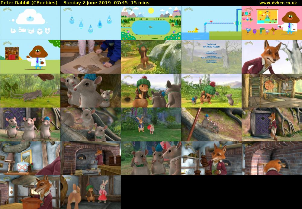 Peter Rabbit (CBeebies) Sunday 2 June 2019 07:45 - 08:00