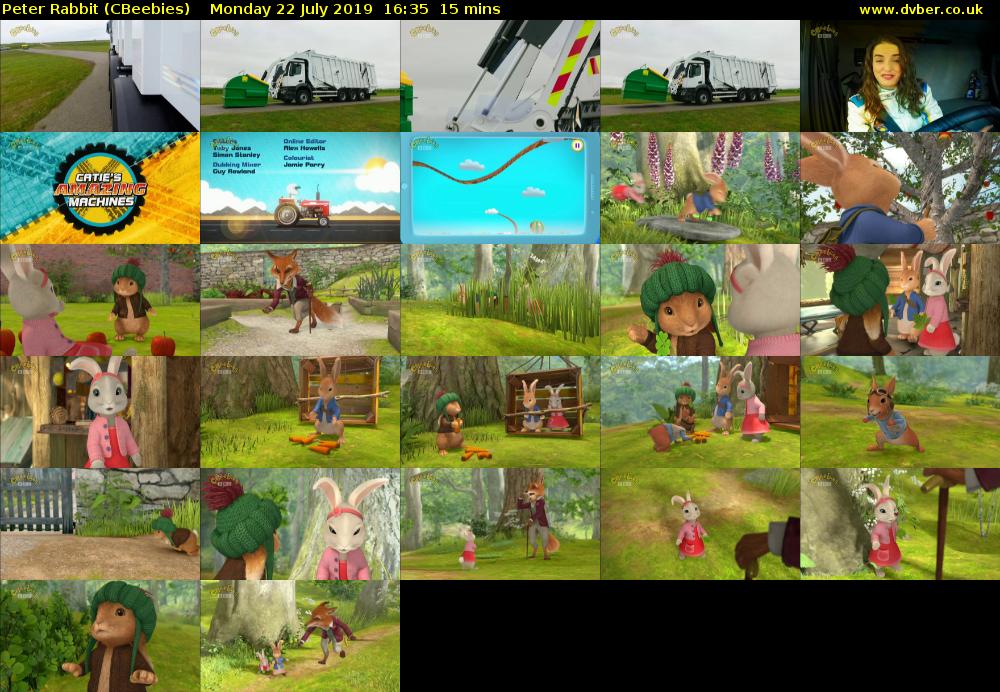 Peter Rabbit (CBeebies) Monday 22 July 2019 16:35 - 16:50