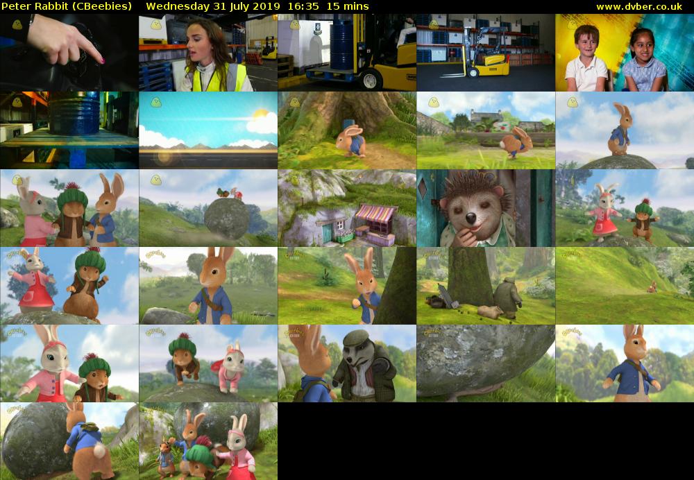 Peter Rabbit (CBeebies) Wednesday 31 July 2019 16:35 - 16:50