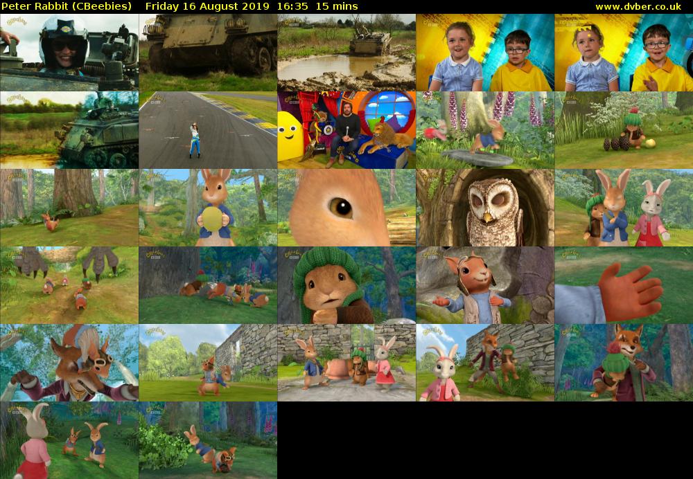 Peter Rabbit (CBeebies) Friday 16 August 2019 16:35 - 16:50