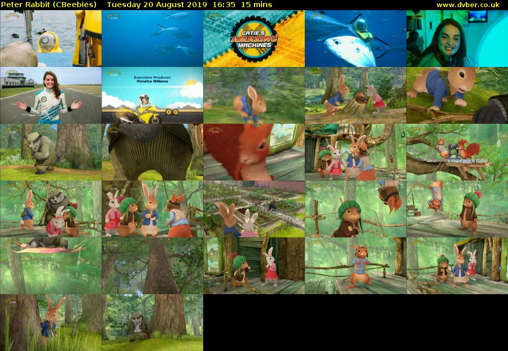 Peter Rabbit (CBeebies) Tuesday 20 August 2019 16:35 - 16:50