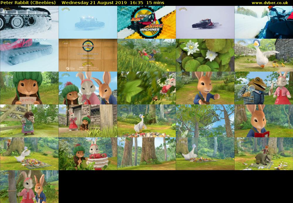 Peter Rabbit (CBeebies) Wednesday 21 August 2019 16:35 - 16:50