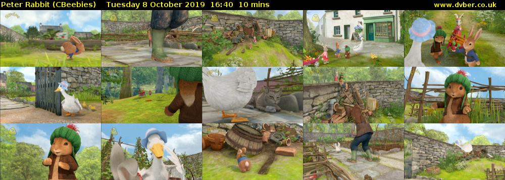 Peter Rabbit (CBeebies) Tuesday 8 October 2019 16:40 - 16:50