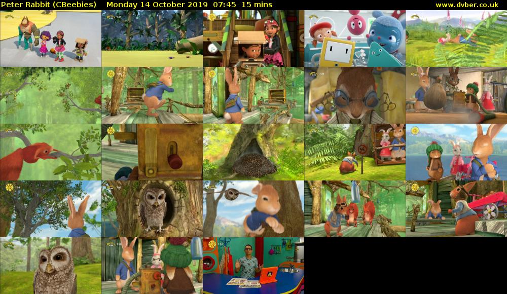 Peter Rabbit (CBeebies) Monday 14 October 2019 07:45 - 08:00