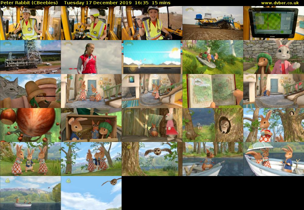 Peter Rabbit (CBeebies) Tuesday 17 December 2019 16:35 - 16:50