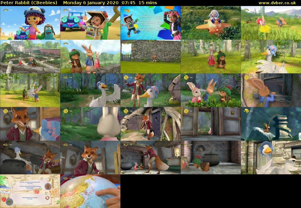 Peter Rabbit (CBeebies) Monday 6 January 2020 07:45 - 08:00