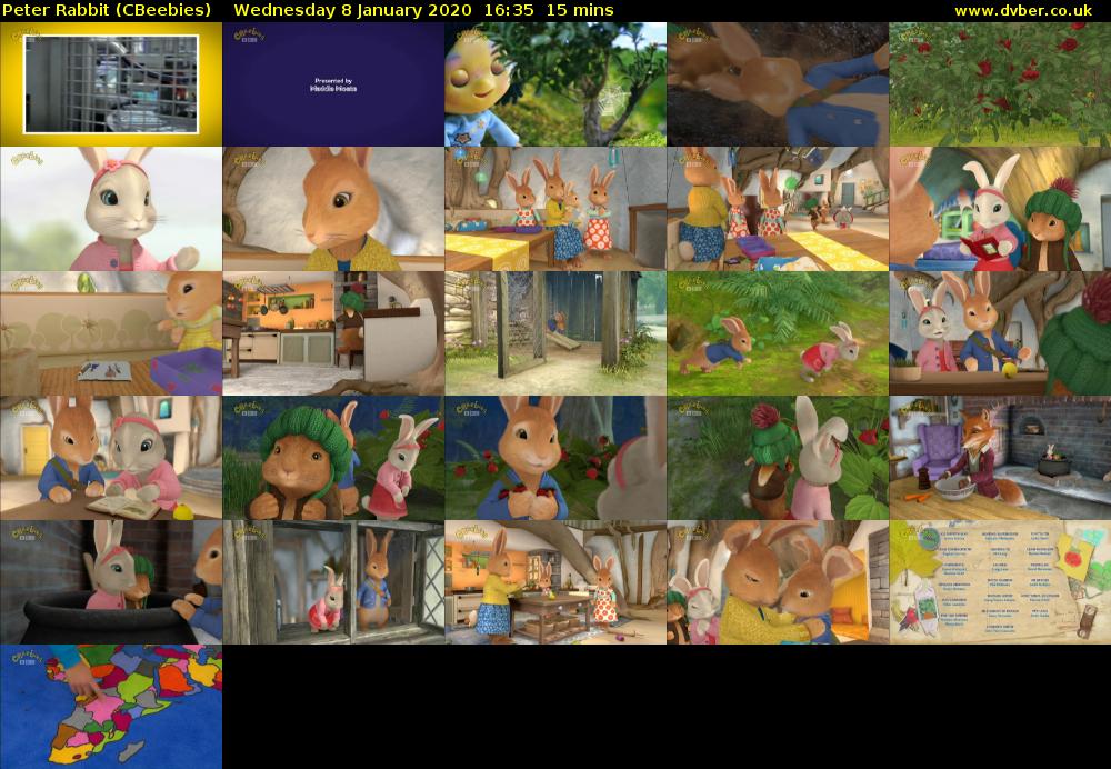 Peter Rabbit (CBeebies) Wednesday 8 January 2020 16:35 - 16:50