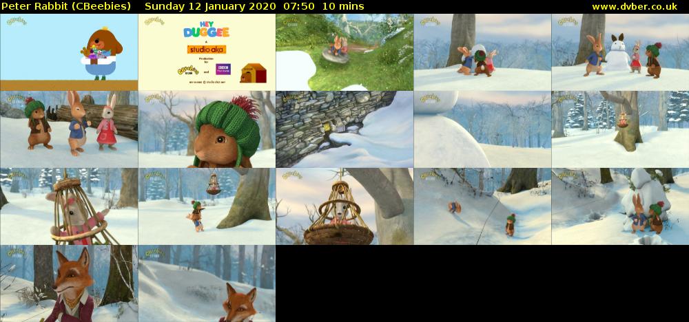 Peter Rabbit (CBeebies) Sunday 12 January 2020 07:50 - 08:00