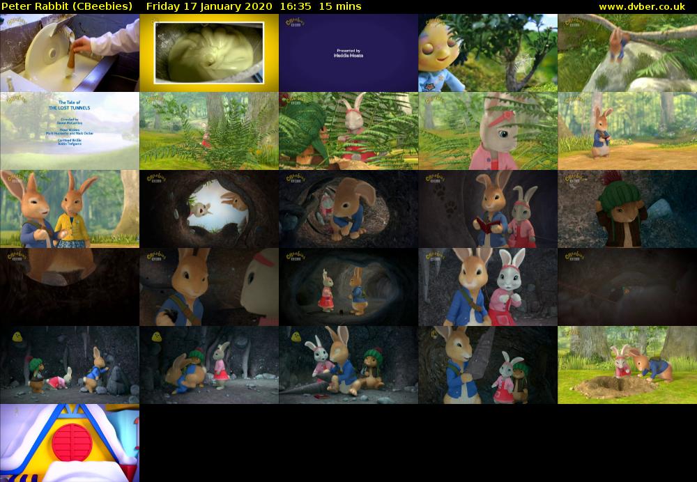Peter Rabbit (CBeebies) Friday 17 January 2020 16:35 - 16:50